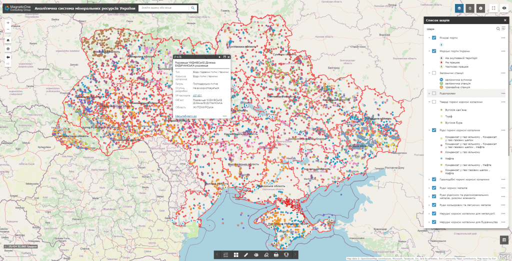 Аналітична система мінеральних ресурсів України